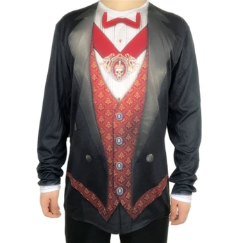 

Halloween Party Victorian Vampire Costume for Adults Men Retro Vintage Dracula Vampire Halloween Costume Plus Size