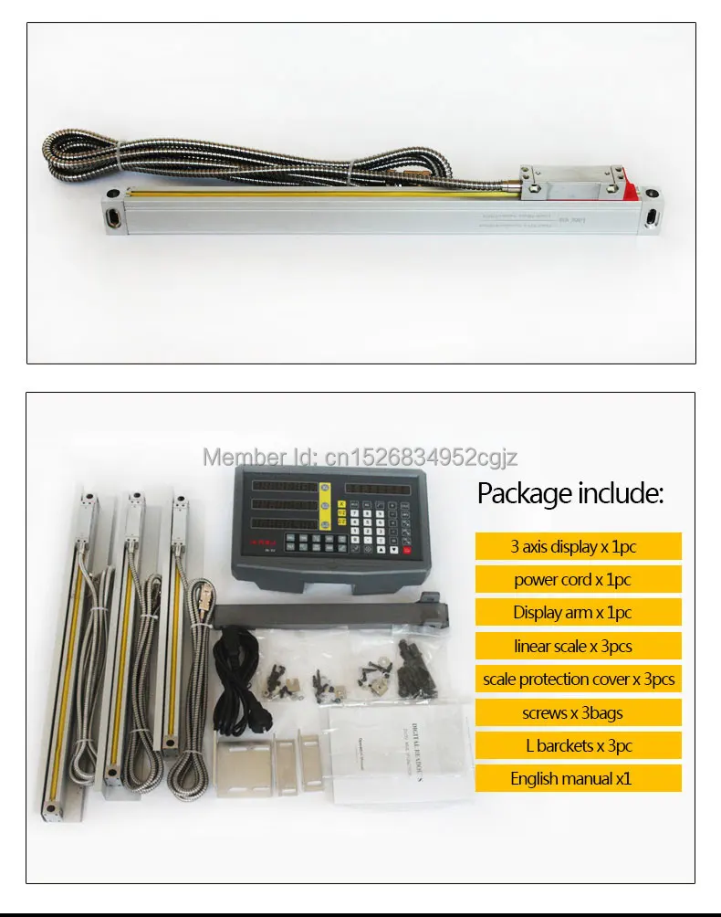 IRKARU DRO полный комплект dro 3 оси цифровой индикации дисплей IK-3V с FTN5 3 шт. 5u линейные весы/кодер/датчик " до 40"