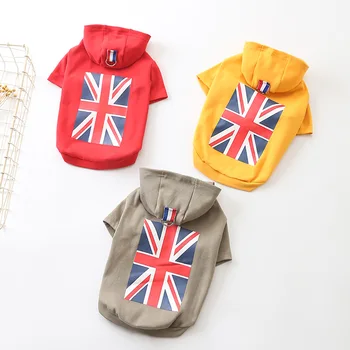 

Fashion Flag Dog Clothes for Small Dogs Cotton Hooded Coat for Chihuahua French Bulldog Hoodies for Yorkies Pet Costumes