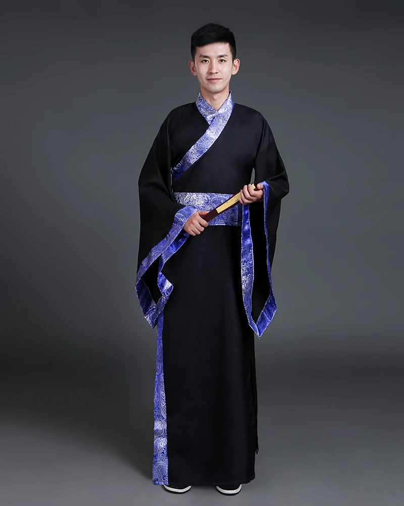 Ancient Chinese Costume Men Stage Performance Outfit for Dynasty Men Hanfu Costume Satin Robe Chinese Traditional Dress Men -