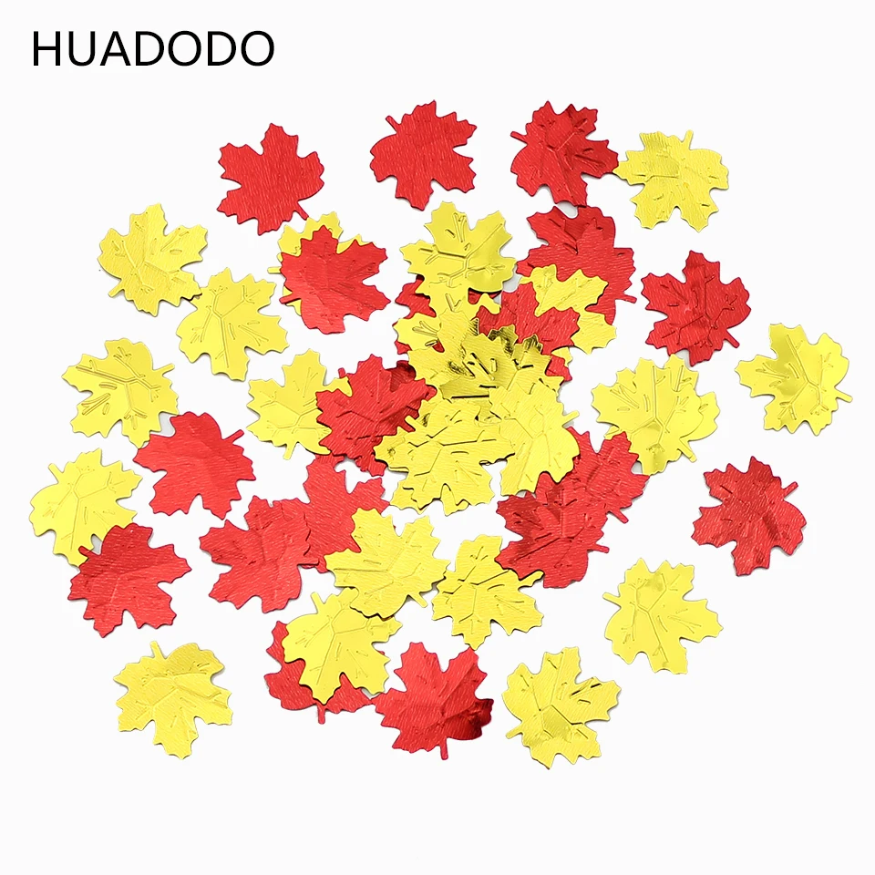 HUADODO 15 г/пакет клен в форме листка Таблица разброса Конфетти Для Свадебная