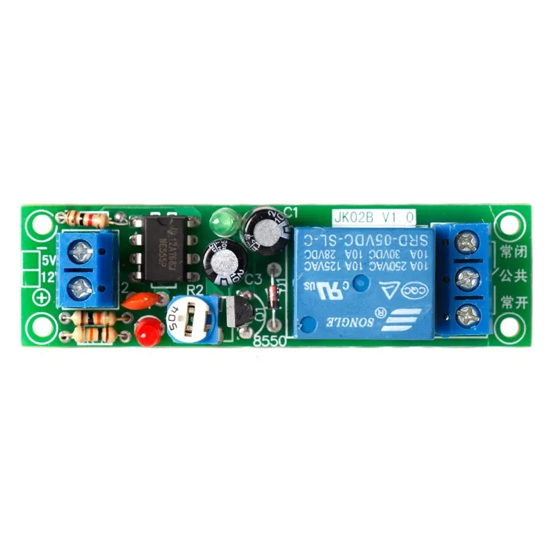 

Drop shipping Timer Switch JK02B 0-60 Seconds DC Adjustable Delay 5V Input Relay Module