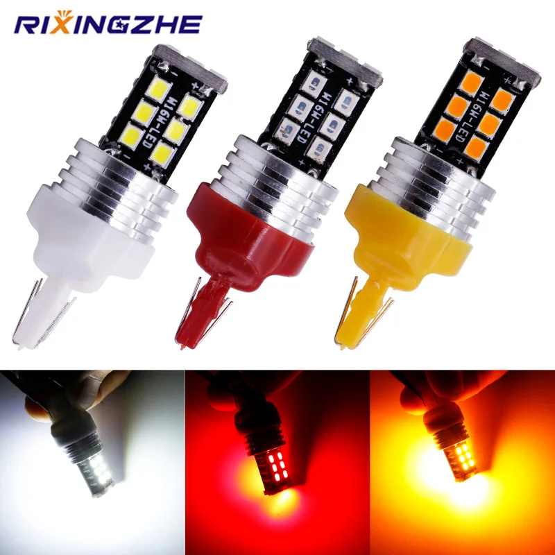 

RXZ 2pcs T20 W21/5W 7443 7440 W21W 2835 15SMD 7444NA LED For Turn Signal Lights Tail Lights Brake Lights Canbus DC 12V No error