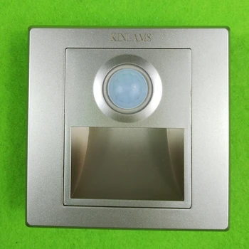 

KINLAMS AC85-265V 1.5W Luminaria Motion Sensor Stair Lights LED Wireless Wall Lamp Footlights Porch Lights PIR Night Light