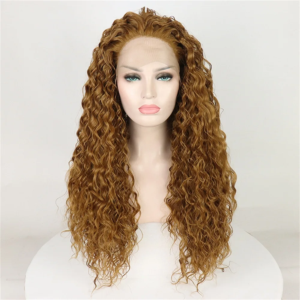 Buy Halloween 24" Brown Long Curly Fluffy Afro Women