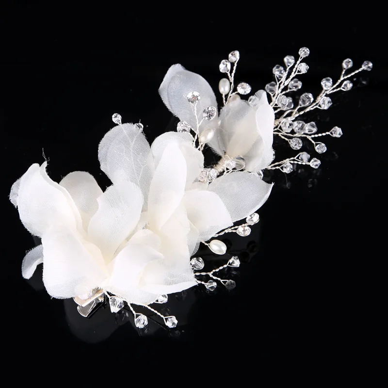 Ladies Hair Ornaments Wedding Hair Accessories Floral Headdress Lace