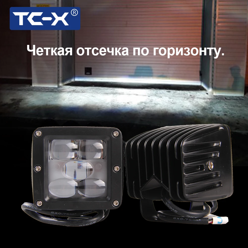 

TC-X 5D LED Fog Light 12V Off Road Tractor Truck 24V trucks light Engineering Led Driving Lights Work Lamps PTF tumanki for cars