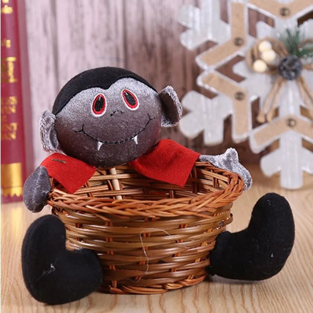 

1 Pcs Halloween Candy Basket Holder Party Storage Basket Gift Halloween Candy Storage Basket