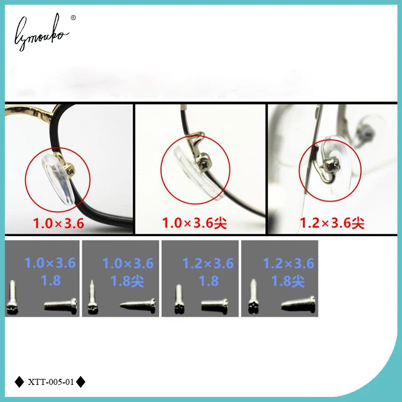

1 Packs Practical Screw Tools for Nose Pad Kit Glasses Different Specifications Screws Used for Sunglasses Accessories