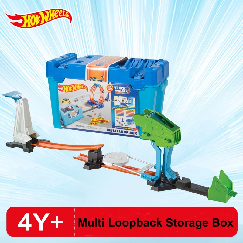 

New Original Hot Wheels Variety Matching Track Multi Loopback Storage Box Hotwheel Car Toy Boy Birthday Gift FLK90