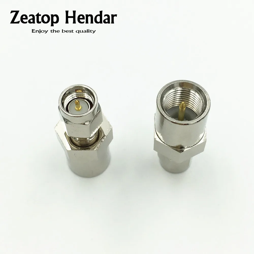 2Pcs Brass FME Male to SMA Male Jack RF Connector Straight Wire SMA J ...