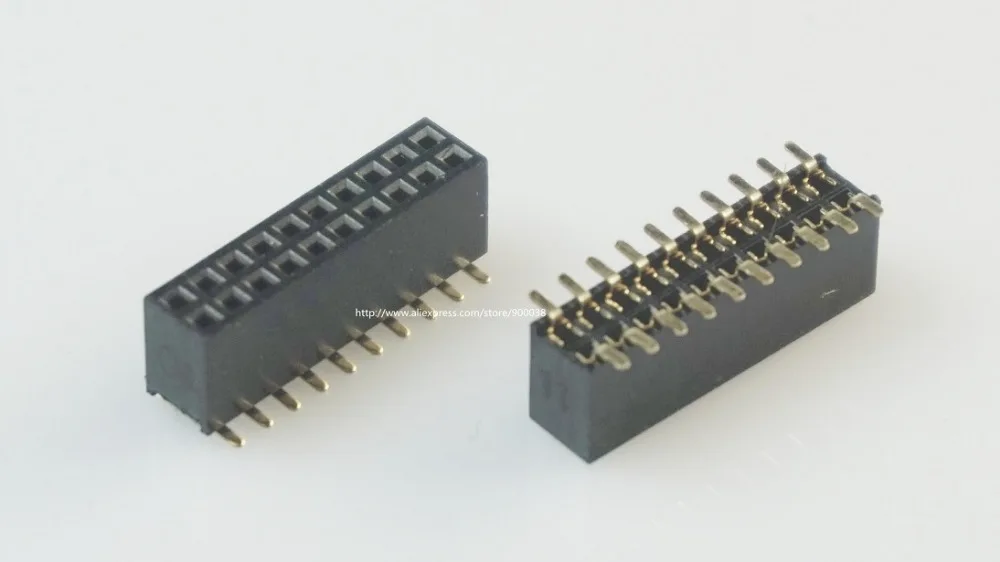 100 шт. 2x10 P 20 pin 1 27 мм Шаг контактный разъем Женский двухрядный SMT прямой