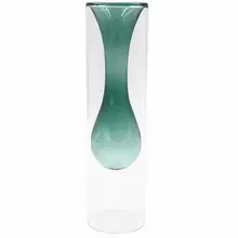 Скандинавские простые двойные слои ваза из цветного стекла необычный, Прозрачный Ваза Обои для рабочего стола индивидуальная Гидропоника цветочный горшок