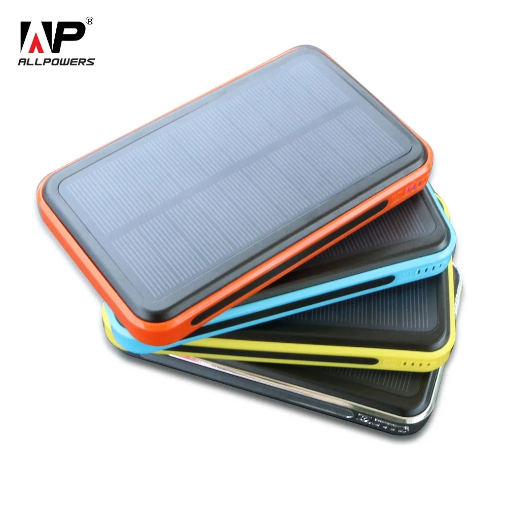 ALLPOWERS 10000mAh Solar Panel Charger with iSolar Technology for iPhone iPad and other 5V USB devices