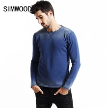 SIMWOOD 2016 marke weihnachten pullover männer mode gestreiften steigung vintage 100% baumwolle pullover MY2037