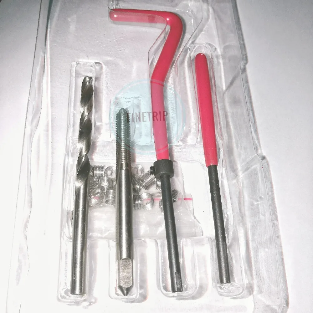 

Metric Thread Repair Insert Kit M5 M6 M8 M10 M12 M14 Optional Helicoil Car Professional Coil Tool Set