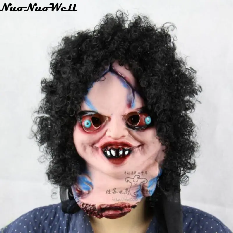 

Wholesale Full Face Cosplay Horrible Broken Head Mask Grimace Doll Mask Masquerade Adult Ghost Mask for Hot sale