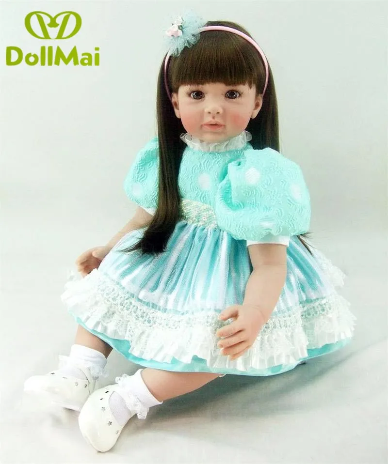 

Boutique Doll Reborn24" 60cm Silicone adoras Lifelike Bonecas Baby newborn realistic bebe doll reborn babies toy