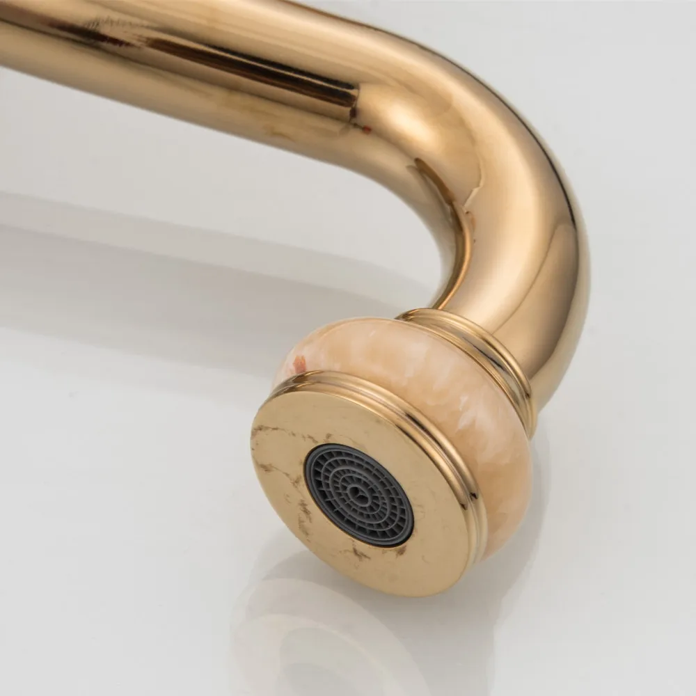 Bathroom Basin Faucet Rose gold Bronze Brass Mixer solid copper Luxury Europe style Tap Torneiras Para Banheiro crane 4