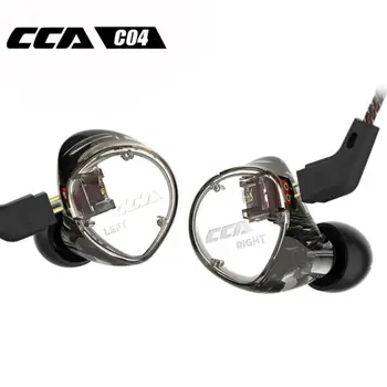 

CCA C04 1BA+1DD Hybrid In Ear Earphone HIFI DJ Monitor Running Sport Earphone Headset Earbud With Mic Detacable Upgraded Cable