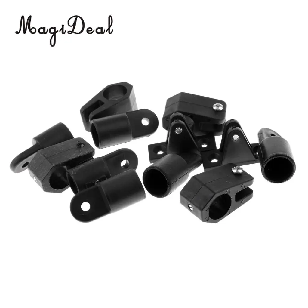 MagiDeal Universal 12Pcs/Set 22mm Boat Bimini Top Nylon Fittings Kits - Eye End+Jaw Slide+Hinge Replacement for Water Sport Acce
