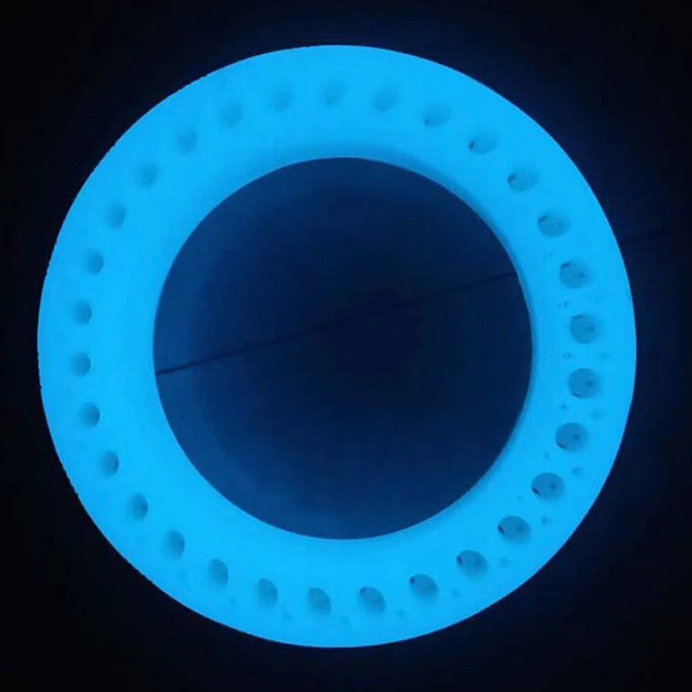 

Easy Use Safety Rubber Stable Luminous Fluorescent Inflate Free Hollow Shock Absorption Tyre Parts For Xiaomi Scooter M365