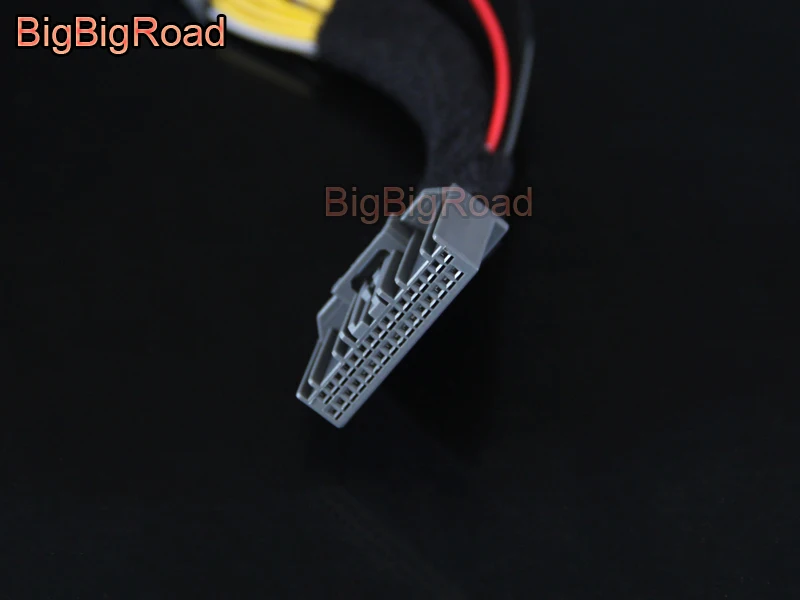 BigBigRoad заднего вида Парковка резервного копирования камера адаптер разъем провода 32 шпильки для Honda CRV CR-V 2012