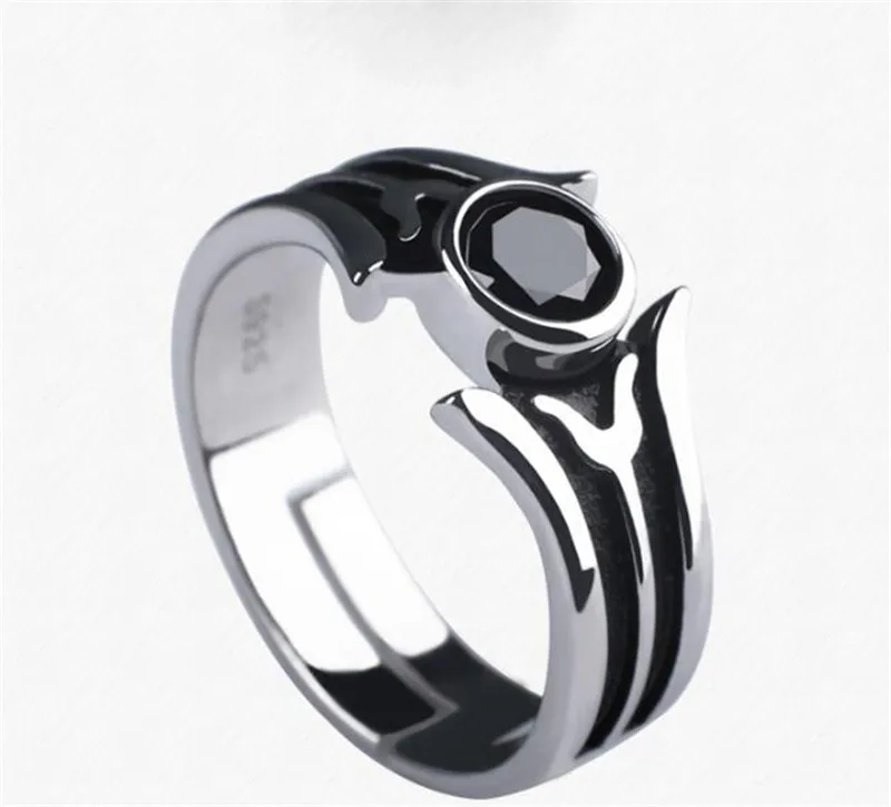 

Anime Sword Art Online Kirito Cosplay Kirigaya Kazuto SAO 925 Silver Ring Prop Halloween Cosplay ring Christmas Gift