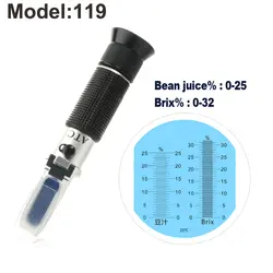 119 сока фасоли рефрактометр 0 ~ 32% RHB-32ATC оптический Сахар еда напитки УВД содержание метр инструмент тесты ручной