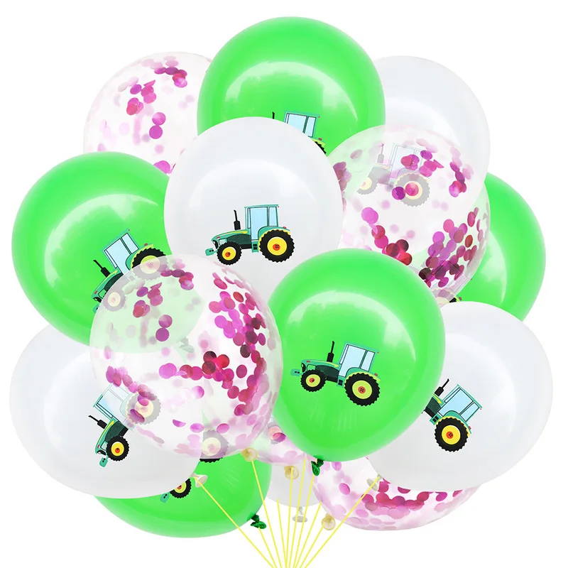 Строительный трактор надувные воздушные шары на день рождения экскаватор автомобиль баннеры детский душ день рождения детей, мальчика вечерние принадлежности 6MZ