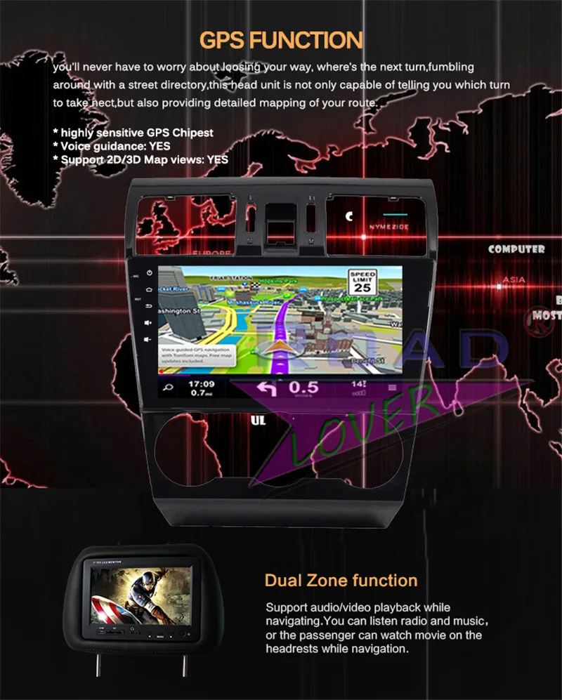 Flash Deal Autoradio Android 8.1 Car Multimedia Player For Subaru WRX Forester 2013 Stereo GPS Navigation 2 Din Auto Head Unit 8 Core 64G 19