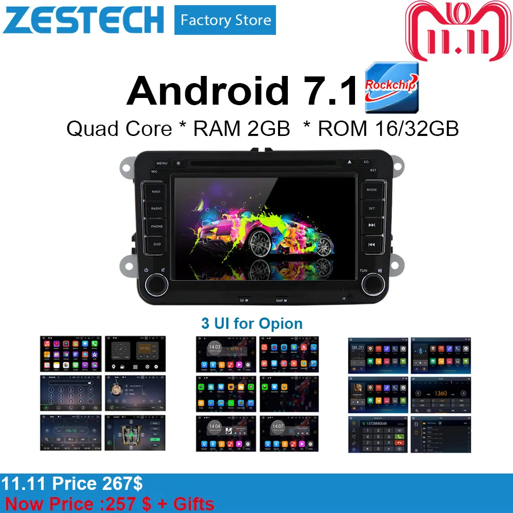 Android 2din car radio multimedia dvd player for VW Passat B6 b7 Golf 4 Polo Octavia Seat autoradio stereo video gps headunit | Автомобили