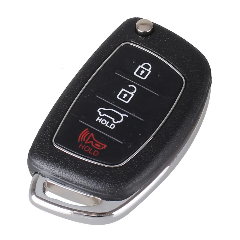 KEYYOU 3/4 кнопки флип складной дистанционный Брелок чехол для Mistra hyundai HB20 SANTA FE IX35 IX45 Accent I40 Uncut Blade Fob