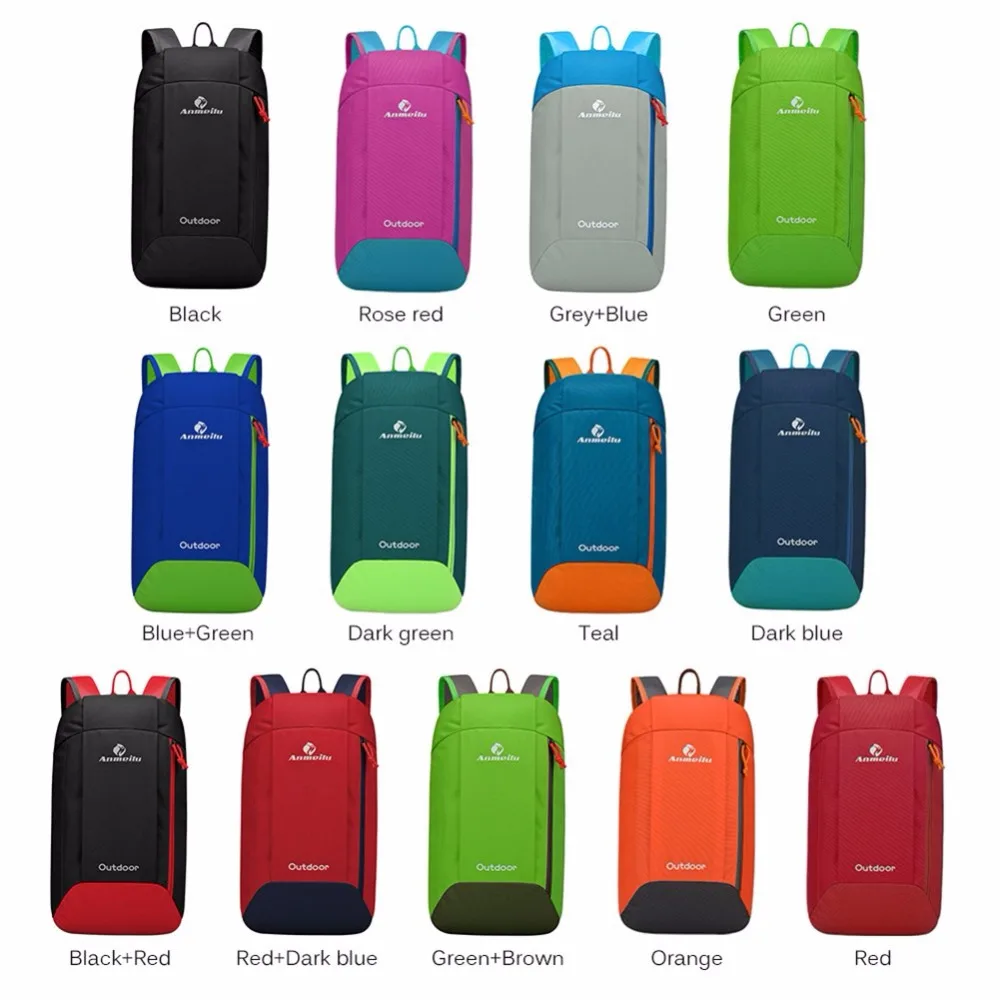 Nylon Camping Backpack Travel Backpack Outdoor Sport Hiking Mountaineering Bag Travel Tactical Backpack 10L City Walking Bag