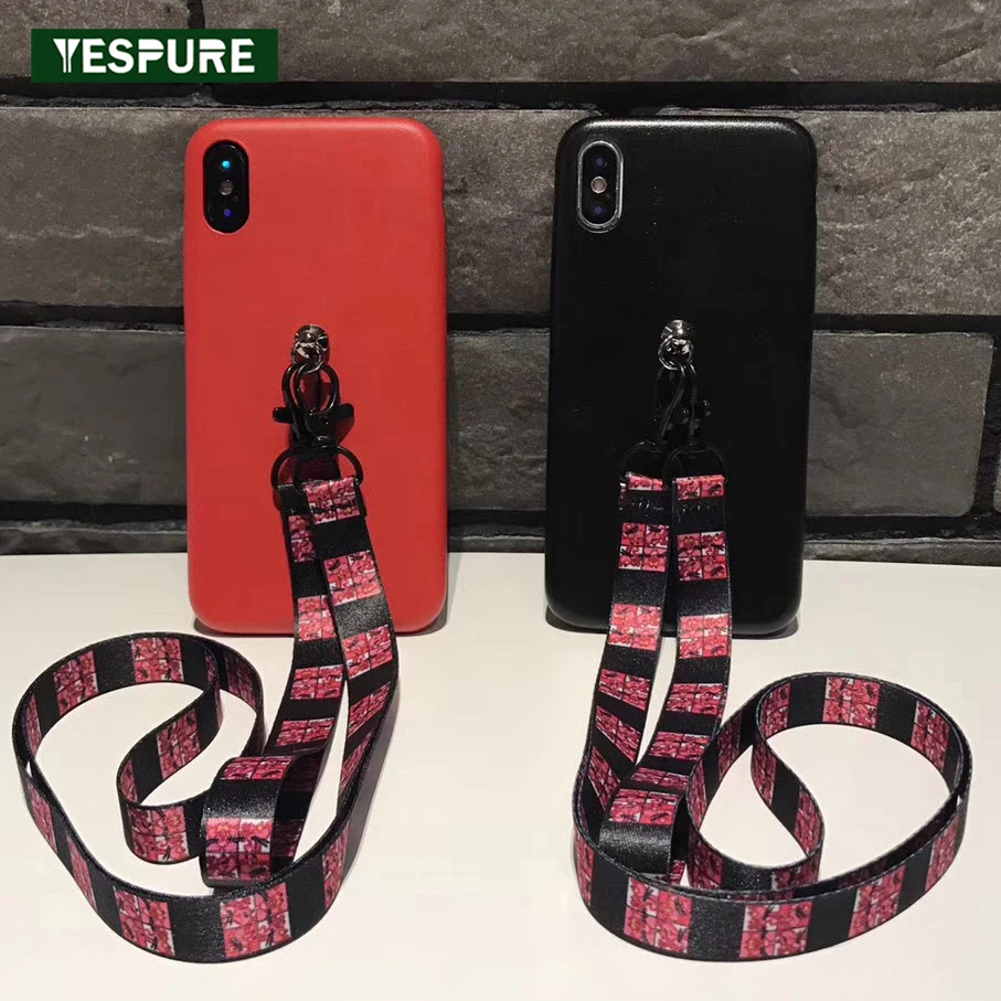 YESPURE 5.8inch Black Mobile Phone Back Cover for Iphone X Case Fancy Girl Full Cover with Rope Cellphone Accessory Antishock YESPURE 5.8inch Black Mobile Phone Back Cover for Iphone X Case Fancy Girl Full Cover with Rope Cellphone Accessory Antishock