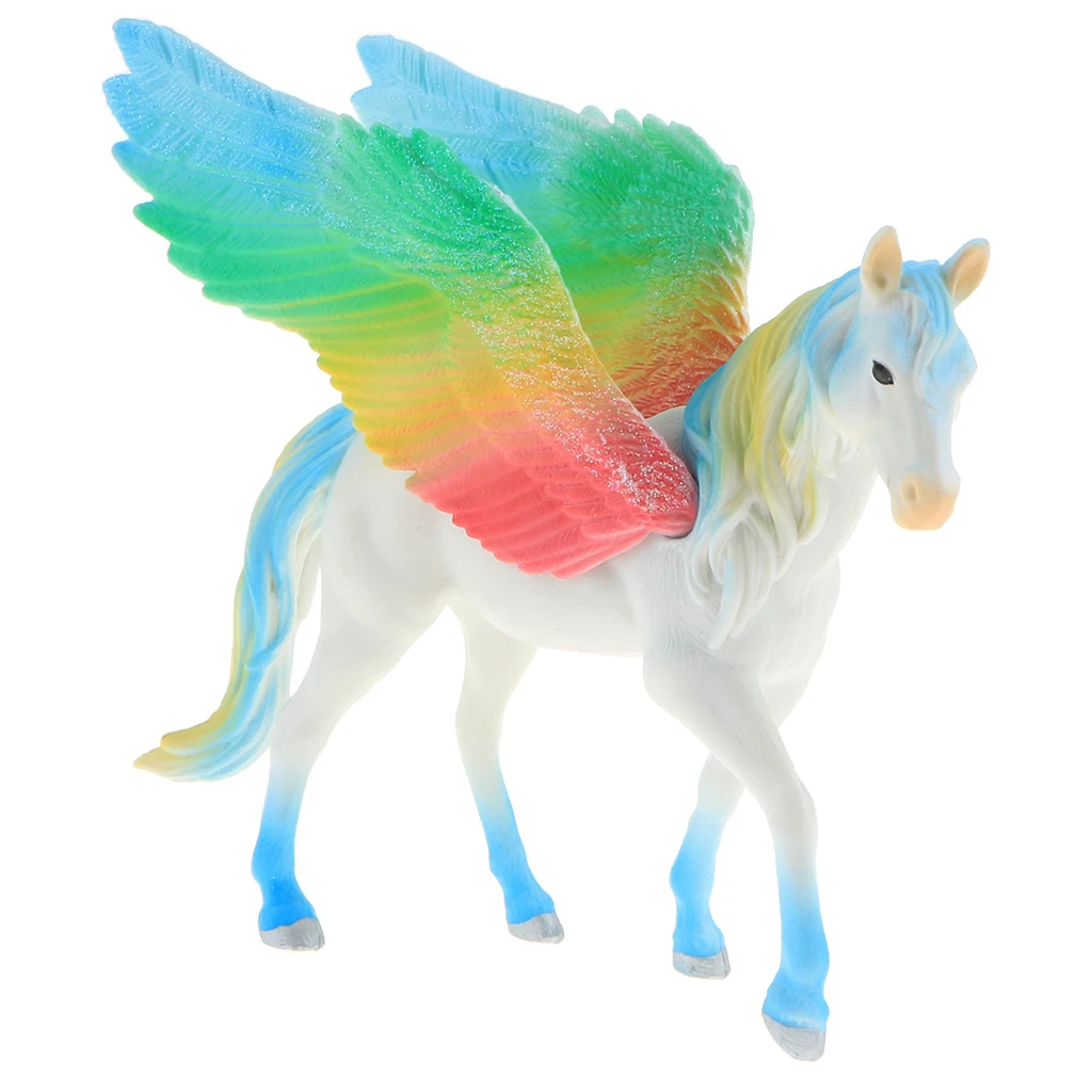 MagiDeal Lifelike Pegasus / Unicorn / Sheep Magical Creature Animal Model Figure Kids Toy Gift Home Ornament