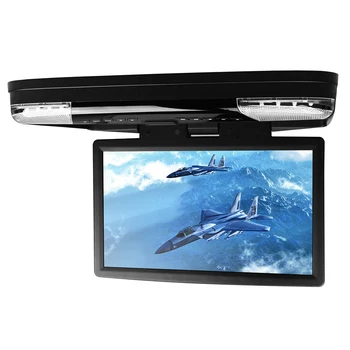 

15.6" Car Roof Mounted DVD Player With 32 Bits Game Flip Down Monitor Ultra-thin Overhead Wide Screen HDMI Port Ceiling HD Video