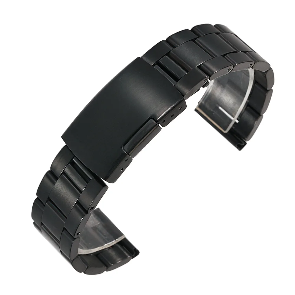 

All-steel Solid Strap Diving Three Beads Men's Watch Strap Watch Accessories 26/28/30mm