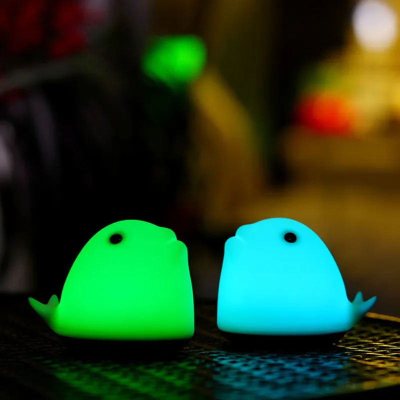 Useful Creative LED Night Light USB Charging Light Smart Silicone