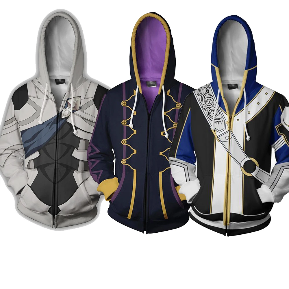 Fire Emblem Robin Cosplay Costume 3D Printed Sweatshirt Hoodie Jacket Coat HOT