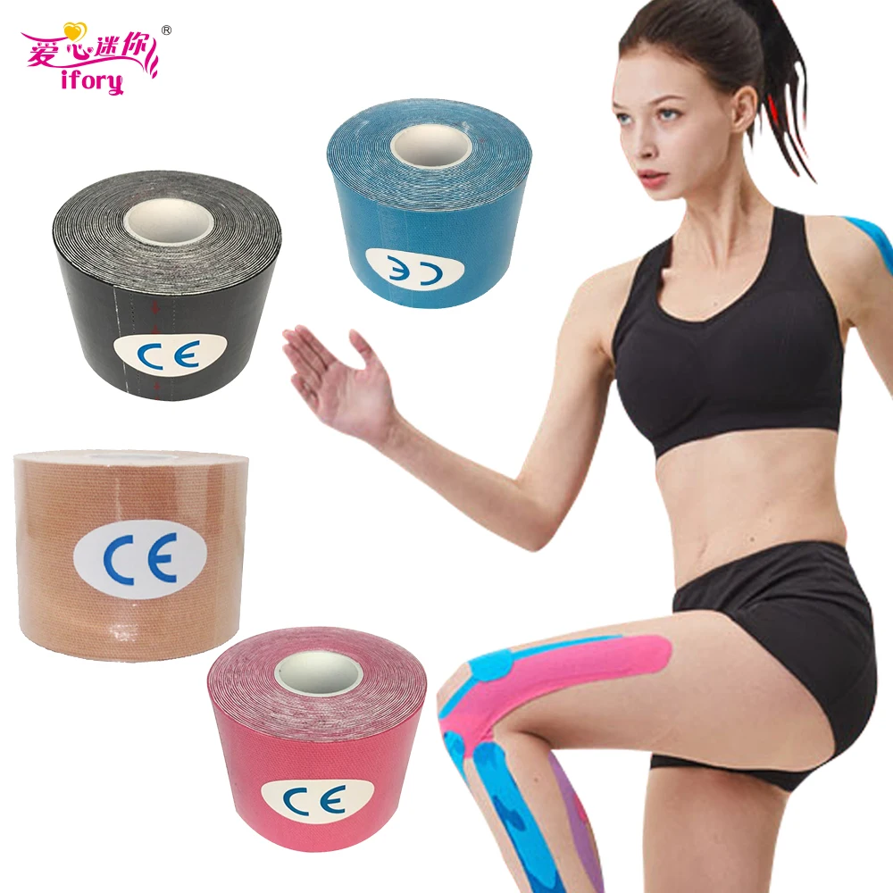 

Ifory 5M Medical Bandage Muscle Sports Tape Cotton Elastic Adhesive Muscle Bandage Care Physio Strain Injury Support Health Care