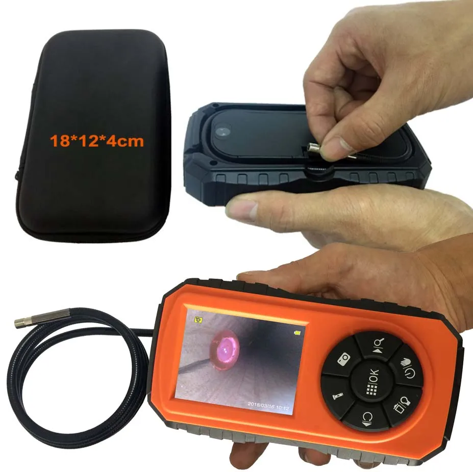 Super Mini Powerful Borescope Inspection Camera System with 1M Snake Tube Night Vision & 3inch Color LCD Monitor IP67 Waterproof_7