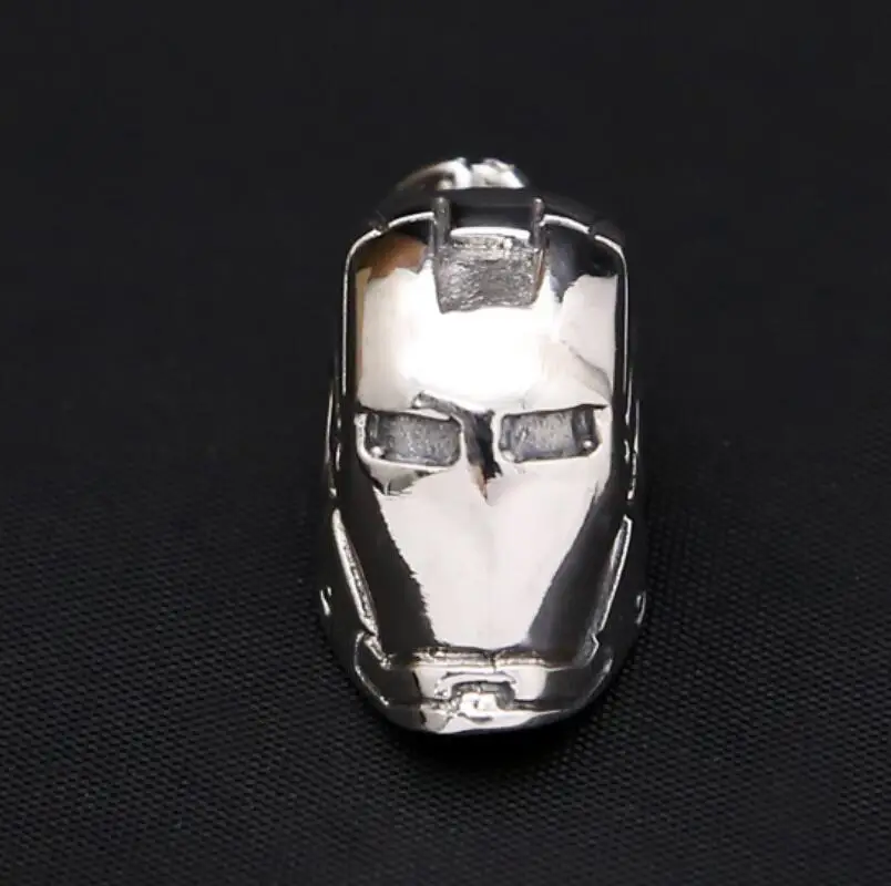 

925 sterling silver jewelry glossy helmet pendant (FGL)