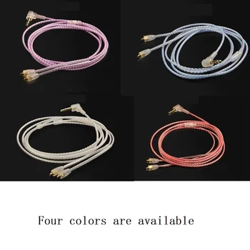 

OFC Silver Plated Upgrade Audio Cable wire For Nuforce Primo 8 Earphones headphones