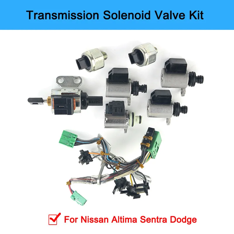 

JF011E RE0F10A F1CJA Transmission Solenoids Kit Valve Body Solenoids For Nissan Altima Sentra Dodge