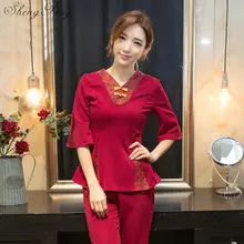 Униформа для сотрудниц спа-салонов для женщин комплект из двух предметов одежда для спа больничное форма Штаны Костюм Медсестры скраб CC099