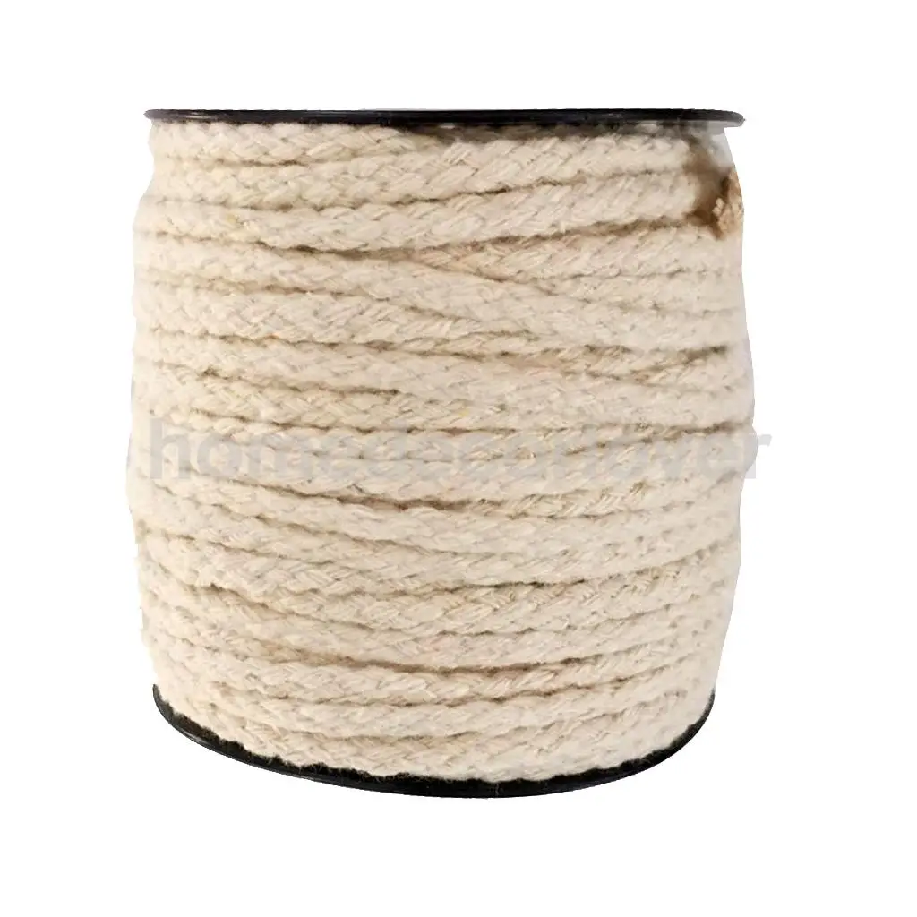 Многоцелевой натуральный витой хлопчатобумажный канат бельевая веревка шнурок ремесла - Цвет: 30 Meters Raw White