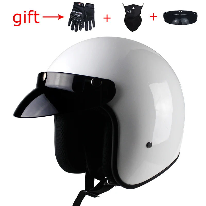 VOSS мотоциклетный шлем в стиле ретро 3/4 capacete винтажные мото rcycle capacete половина шлем DOT утвержден casco moto