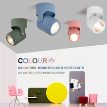 Скандинавский Macaron регулируемый светодиодный настенный светильник, креативный многоцветный настенный светильник для ресторана, магазина одежды, фона, бара KTV