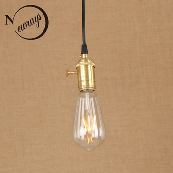 

Vintage iron painted industrial wind metal shade pendant lamp E27 220V LED hanging light fixture restaurant bedroom parlor cafe